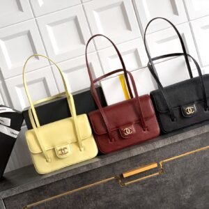 Premium Caviar Calfskin Underarm Bag (Jennie Poster Edition), 22cm