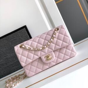 CHANEL Classic Caviar Calfskin CF Flap Bag (23cm) with Gold-Tone Hardware