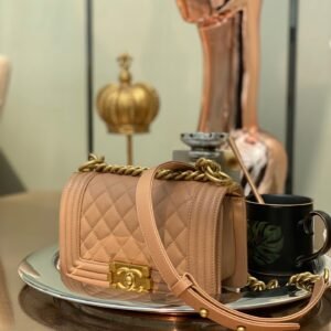 CHANEL Mini LeBoy Handbag in Caviar Calfskin