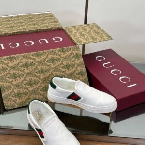 Gucci Slip-on Sneaker With Web Stripe