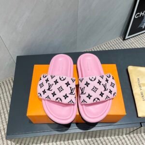 Louis Vuitton x Murakami Monogram Canvas Padded Flat Slide