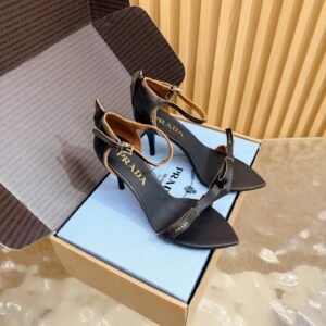Prada Ankle-strap Pumps With Bow Detail, 5.5cm/8.5cm