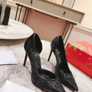 Christian Louboutin Glittered D'Orsay Pointed Toe Red Sole Pump, 6.5/8.5/10/12cm