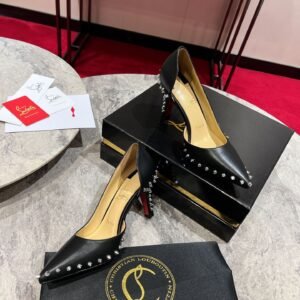 Christian Louboutin Leather D'Orsay Spike Pump, 8.5cm