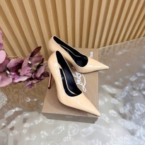 Christian Louboutin Patent Pointed Toe Red Sole Pump, 10.5cm