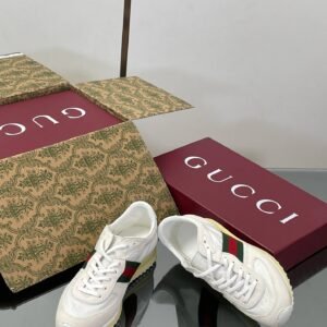 Gucci GG Canvas Running Sneaker With Web Stripe