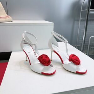 Roger Vivier Sandal With Rose Applique Detail,10cm
