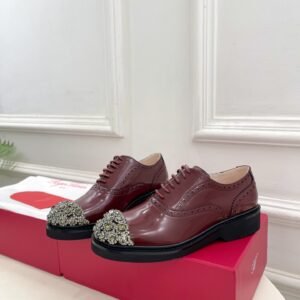 Roger Vivier Crystal Embellished Toe Cap Brogue Platform Shoe, 3.5cm